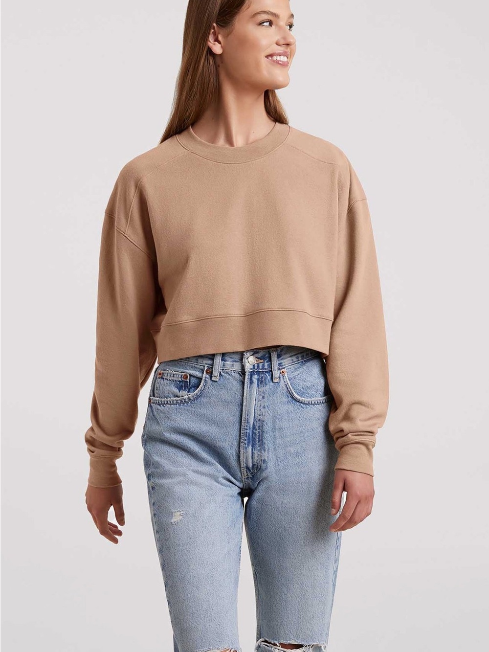 nuuds Cropped Crewneck Sweatshirt